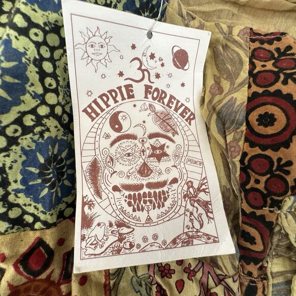 Hippie Forever Organic Cotton Handmade Patchwork Crossbody Bag Womens Boho Artsy - Picture 5 of 10